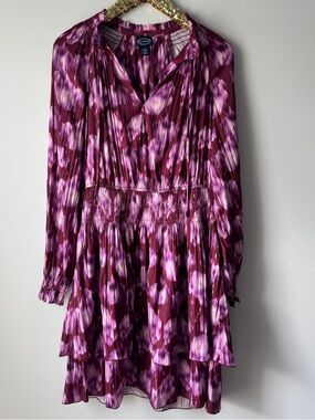 NWT Ruffle Mini Satin Dress